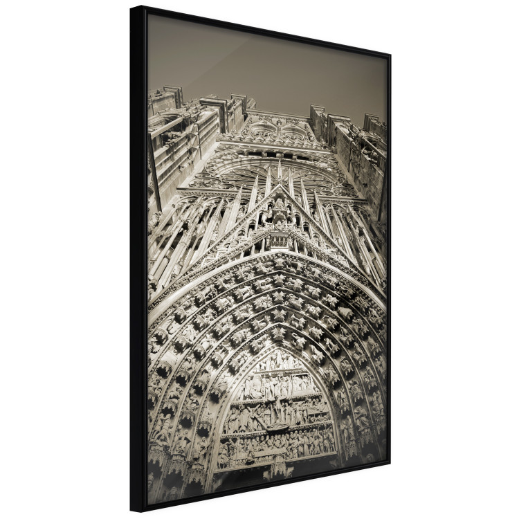 Poster Notre Dame Cathedral - historic architecture in Paris in a gray motif 128639 additionalImage 11