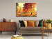 Canvas Autumn Afternoon (1-part) wide - golden landscape of trees 128839 additionalThumb 3