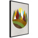 Wall Poster Mountain Trail - colorful abstraction with a field landscape on a light background 129339 additionalThumb 10