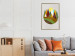 Wall Poster Mountain Trail - colorful abstraction with a field landscape on a light background 129339 additionalThumb 8