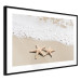 Poster Vacation Souvenir - beach landscape with scattered stars on the sand 129839 additionalThumb 6