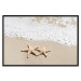 Poster Vacation Souvenir - beach landscape with scattered stars on the sand 129839 additionalThumb 18