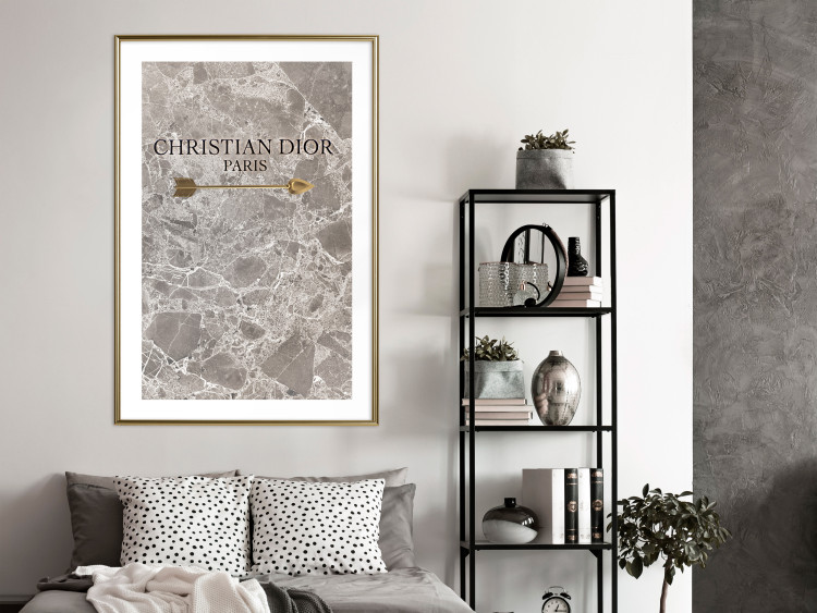 Poster Christian Dior - English text on an abstract marble background 130339 additionalImage 15