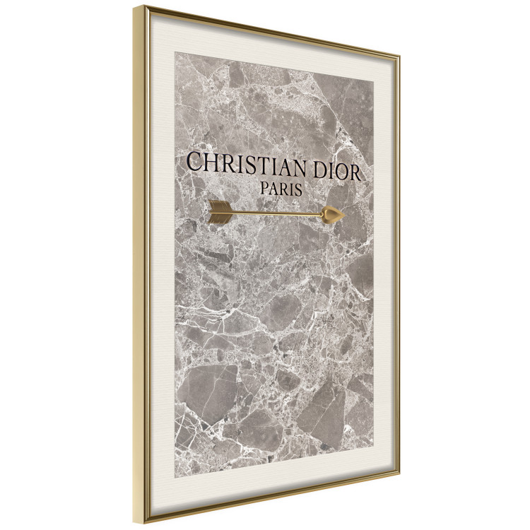 Poster Christian Dior - English text on an abstract marble background 130339 additionalImage 3