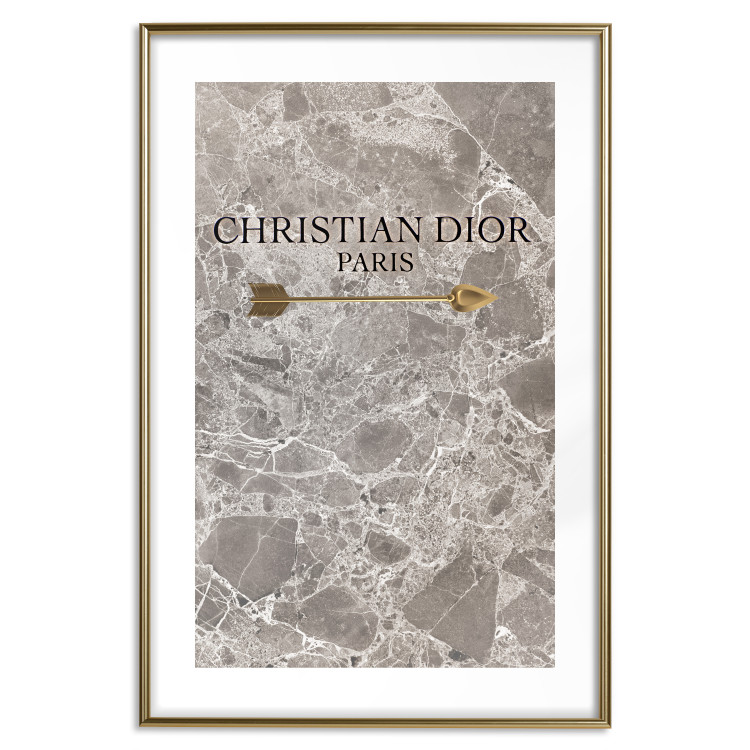 Poster Christian Dior - English text on an abstract marble background 130339 additionalImage 27