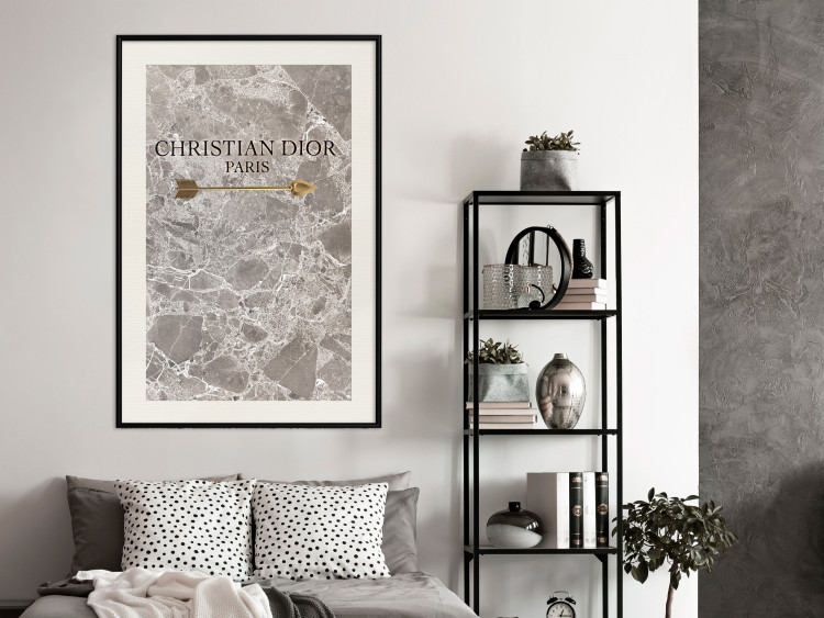 Poster Christian Dior - English text on an abstract marble background 130339 additionalImage 18