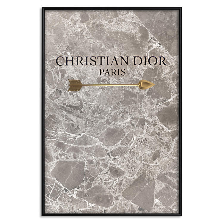 Poster Christian Dior - English text on an abstract marble background 130339 additionalImage 26
