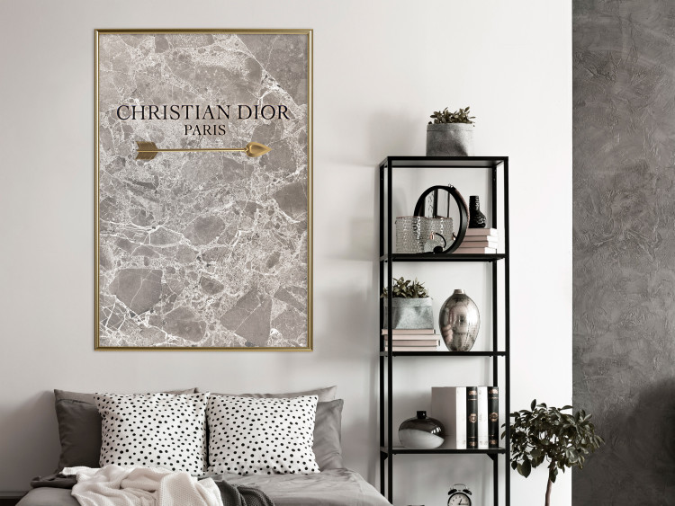 Poster Christian Dior - English text on an abstract marble background 130339 additionalImage 7
