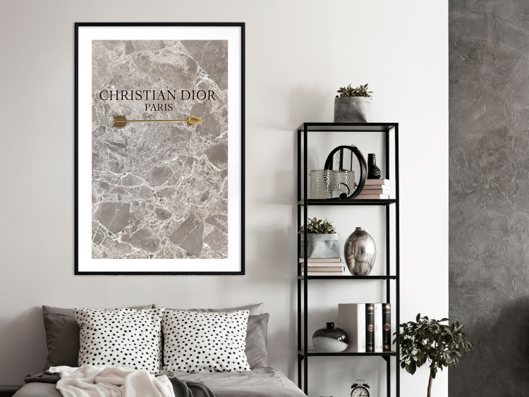 Poster Christian Dior - English text on an abstract marble background 130339 additionalImage 21