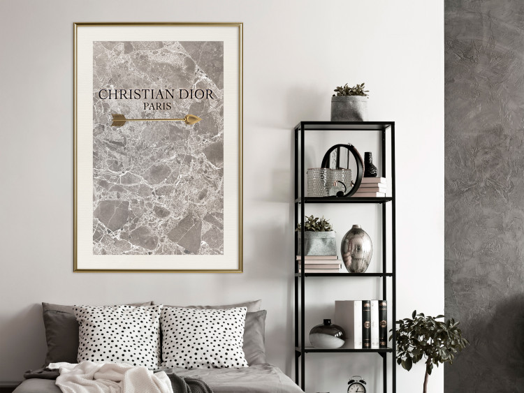 Poster Christian Dior - English text on an abstract marble background 130339 additionalImage 20