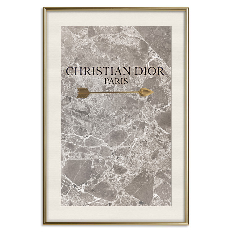 Poster Christian Dior - English text on an abstract marble background 130339 additionalImage 22