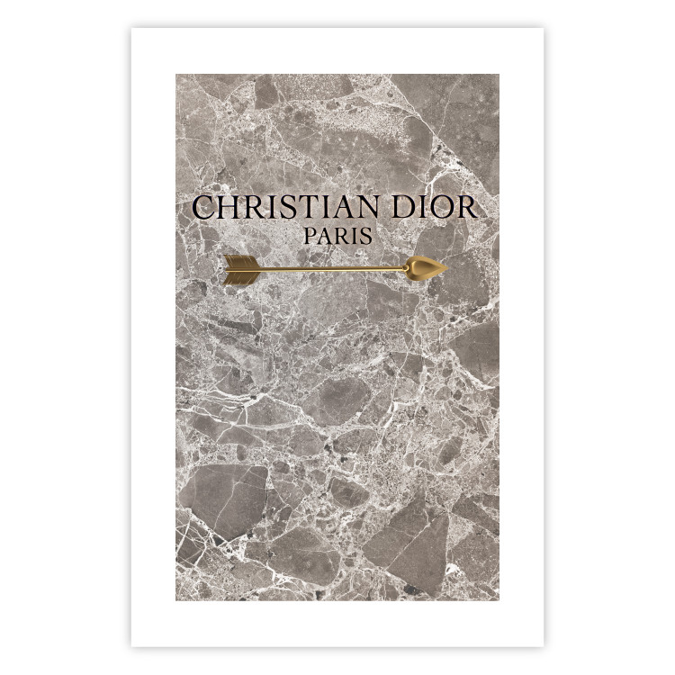 Poster Christian Dior - English text on an abstract marble background 130339 additionalImage 17