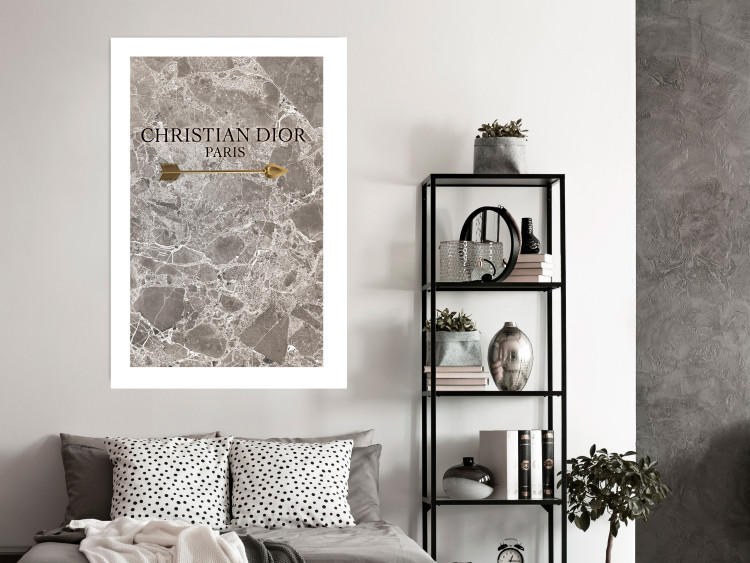 Poster Christian Dior - English text on an abstract marble background 130339 additionalImage 5