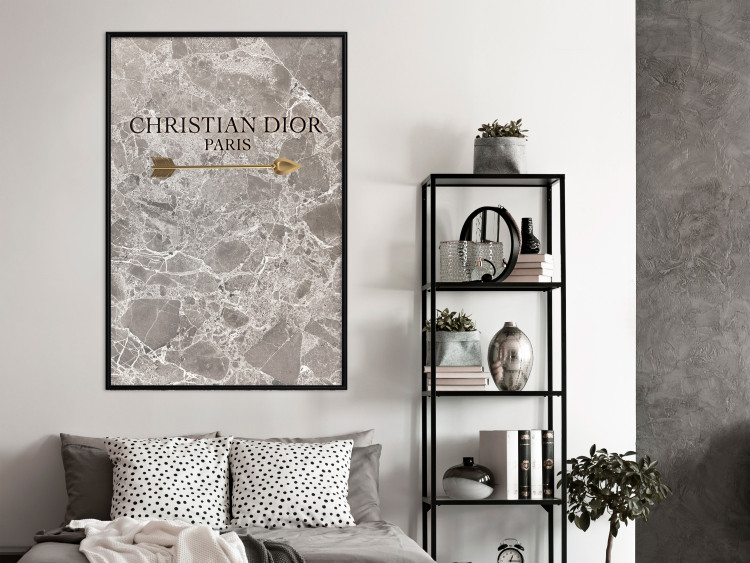 Poster Christian Dior - English text on an abstract marble background 130339 additionalImage 6