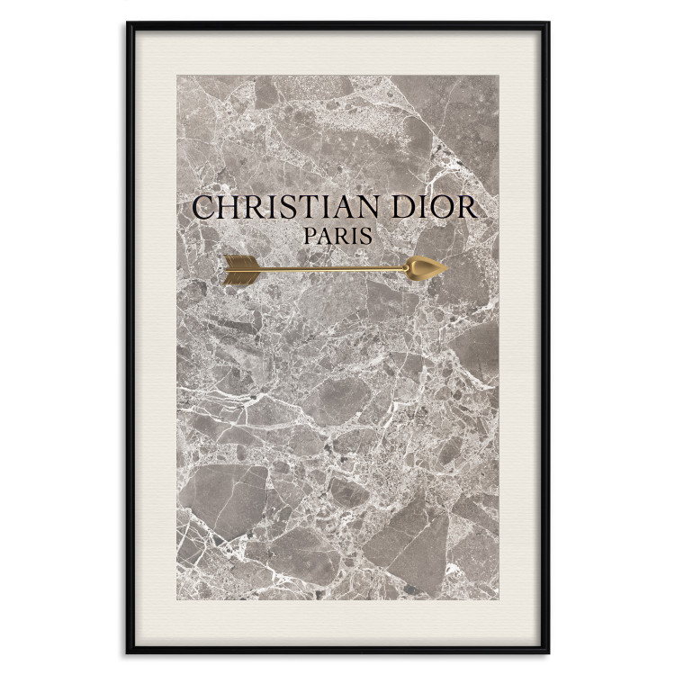 Poster Christian Dior - English text on an abstract marble background 130339 additionalImage 24