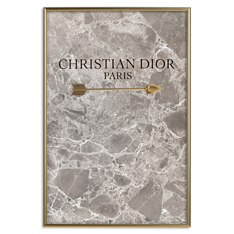 Poster Christian Dior - English text on an abstract marble background 130339 additionalImage 25
