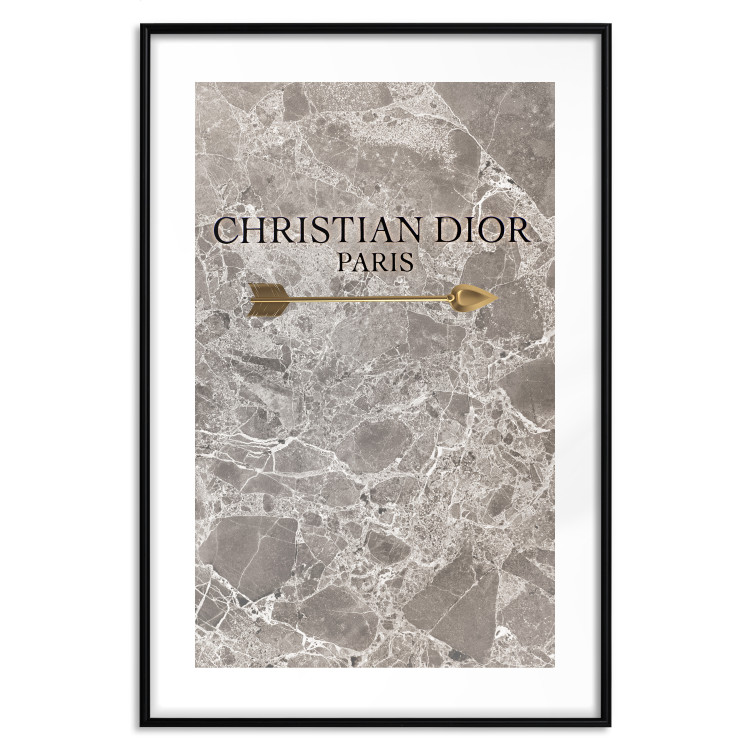 Poster Christian Dior - English text on an abstract marble background 130339 additionalImage 23