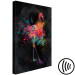 Canvas Art Print Flamingo Color (1-piece) Vertical - colorful abstract flamingo 130439 additionalThumb 6