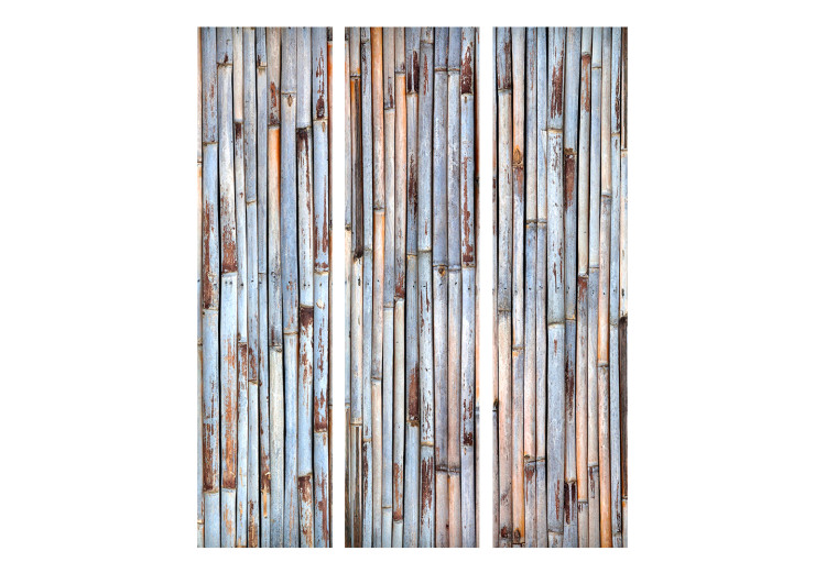 Room Divider Asian History (3-piece) - weathered bamboo pattern 132739 additionalImage 3