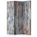 Room Divider Asian History (3-piece) - weathered bamboo pattern 132739