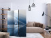 Room Divider Lonely Sail Drifting (3-piece) - blue landscape with a boat 133339 additionalThumb 4