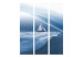 Room Divider Lonely Sail Drifting (3-piece) - blue landscape with a boat 133339 additionalThumb 3