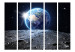 Folding Screen View of the Blue Planet II - moon against the background of the world amidst stars 133639 additionalThumb 3