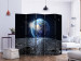 Folding Screen View of the Blue Planet II - moon against the background of the world amidst stars 133639 additionalThumb 2