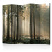 Room Divider Screen Foggy November Morning II (5-piece) - landscape of trees in the middle of the forest 134139