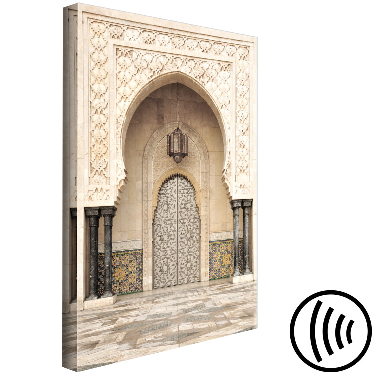 Canvas Art Print Palace Gates (1-piece) Vertical - Moroccan gate architecture 134739 additionalImage 6