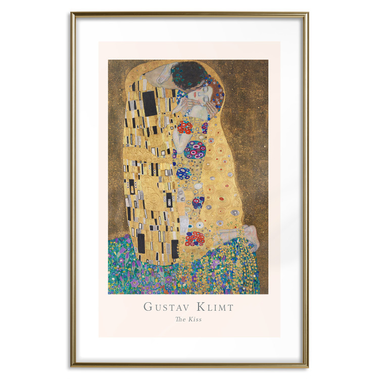 Poster Gustav Klimt - The Kiss - abstraction with a couple's kiss 136039 additionalImage 13