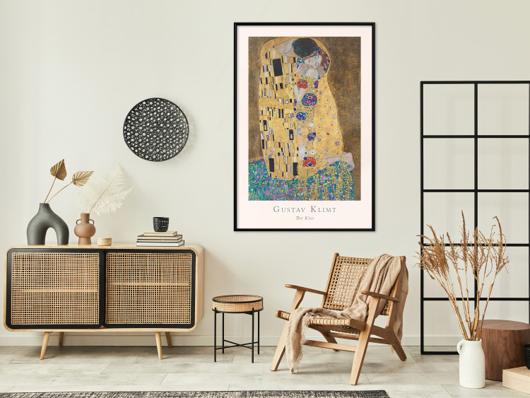 Poster Gustav Klimt - The Kiss - abstraction with a couple's kiss 136039 additionalImage 15
