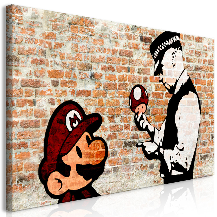 Large canvas print Caught Mario II [Large Format] 137539 additionalImage 2