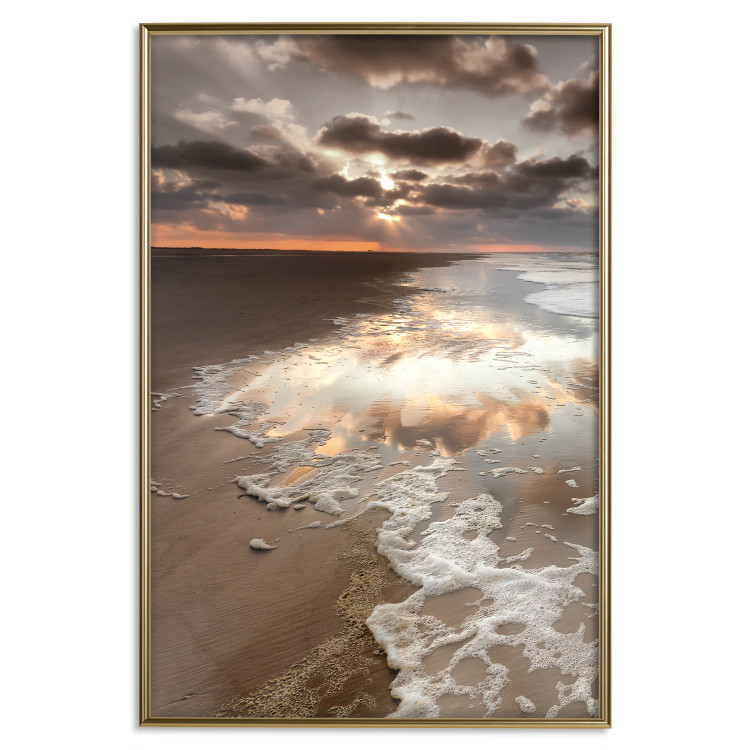 Wall Poster Dispersion of the Present - beach landscape against a sunset 138039 additionalImage 9