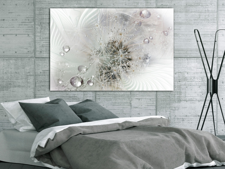 Canvas Print Tears of Longing (1-piece) Wide - abstraction in fluffy dandelions 143139 additionalImage 3