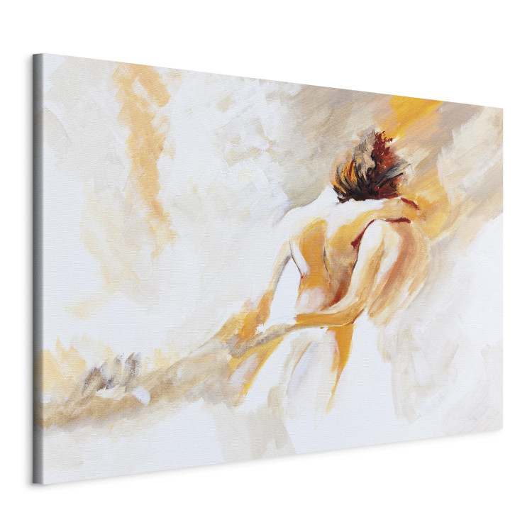 Canvas Print Couple in Love - Woman and a Man in a Tender Loving Embrace 145739 additionalImage 2
