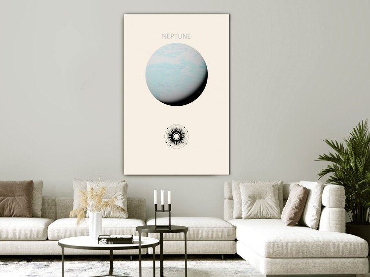 Canvas Art Print Planet Neptune - Gas Giant With the Solar System 146239 additionalImage 3