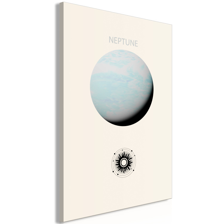 Canvas Art Print Planet Neptune - Gas Giant With the Solar System 146239 additionalImage 2