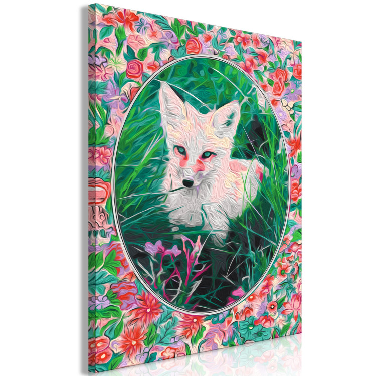 Paint by Number Kit Fairy-Tale Fox - Portrait of a Wild Animal among Grasses and Flowers 146539 additionalImage 6