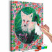 Paint by Number Kit Fairy-Tale Fox - Portrait of a Wild Animal among Grasses and Flowers 146539 additionalThumb 3