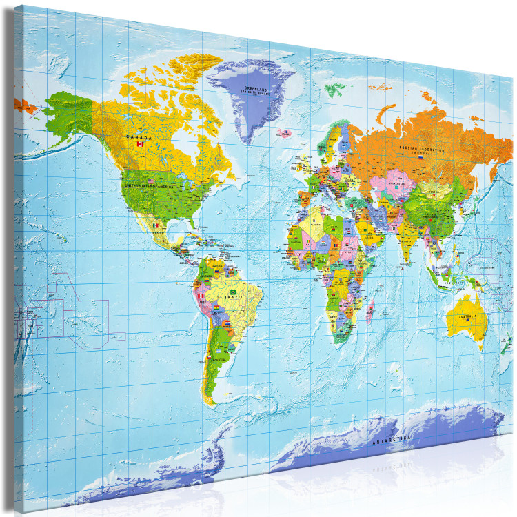 Large canvas print Political World Map [Large Format] 150739 additionalImage 2