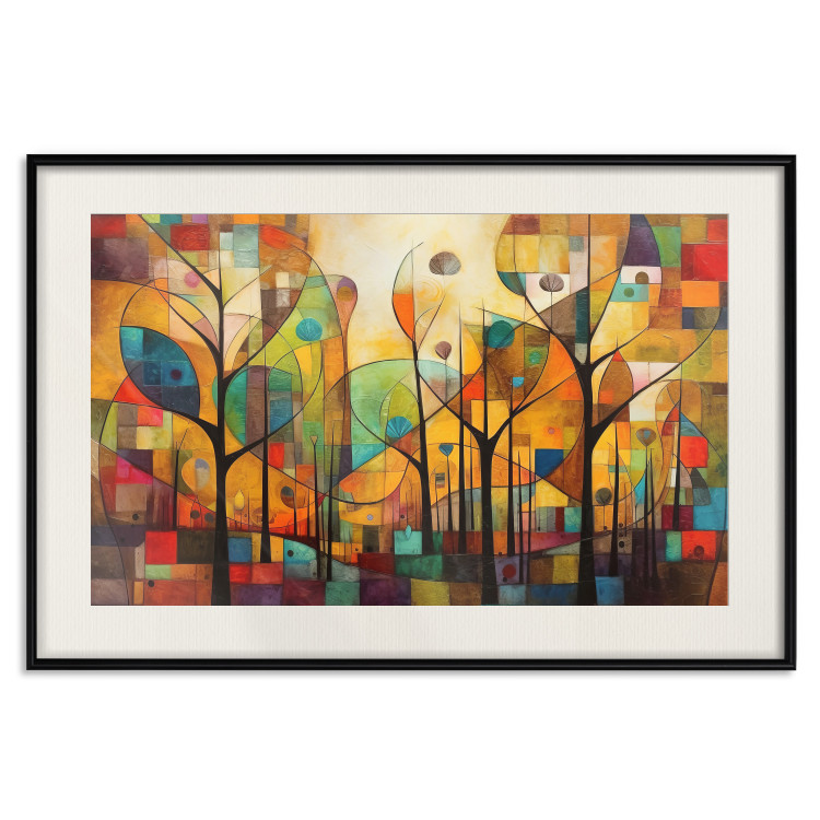 Wall Poster Colored Forest - A Geometric Composition Inspired by Klimt’s Style 151139 additionalImage 24