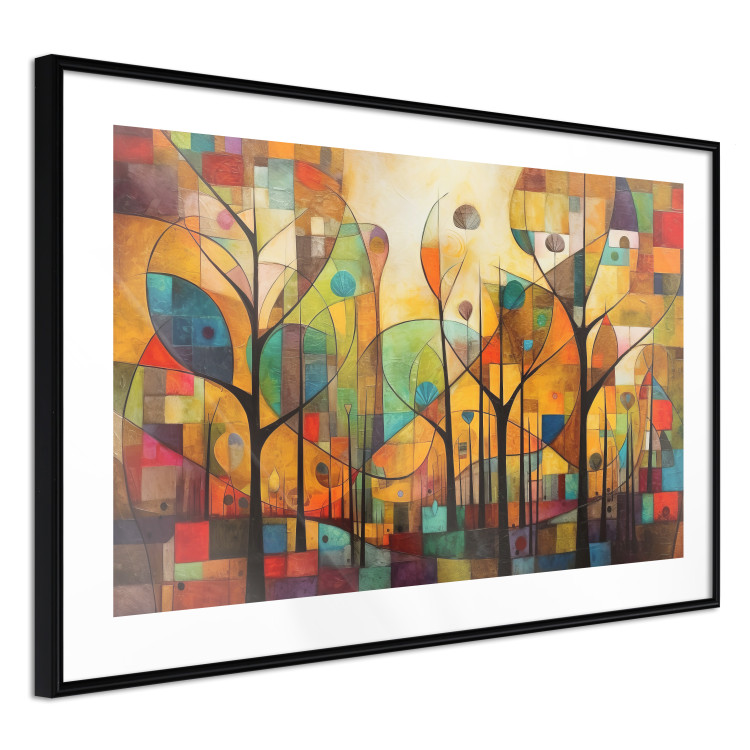 Wall Poster Colored Forest - A Geometric Composition Inspired by Klimt’s Style 151139 additionalImage 16