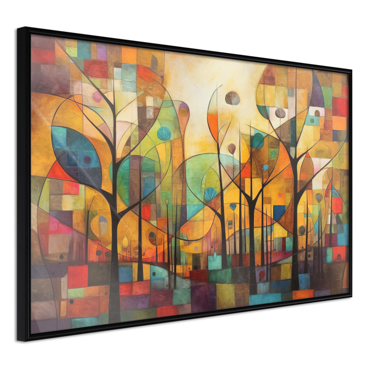 Wall Poster Colored Forest - A Geometric Composition Inspired by Klimt’s Style 151139 additionalImage 10