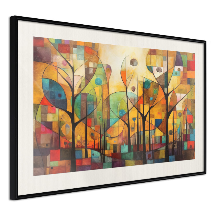Wall Poster Colored Forest - A Geometric Composition Inspired by Klimt’s Style 151139 additionalImage 2