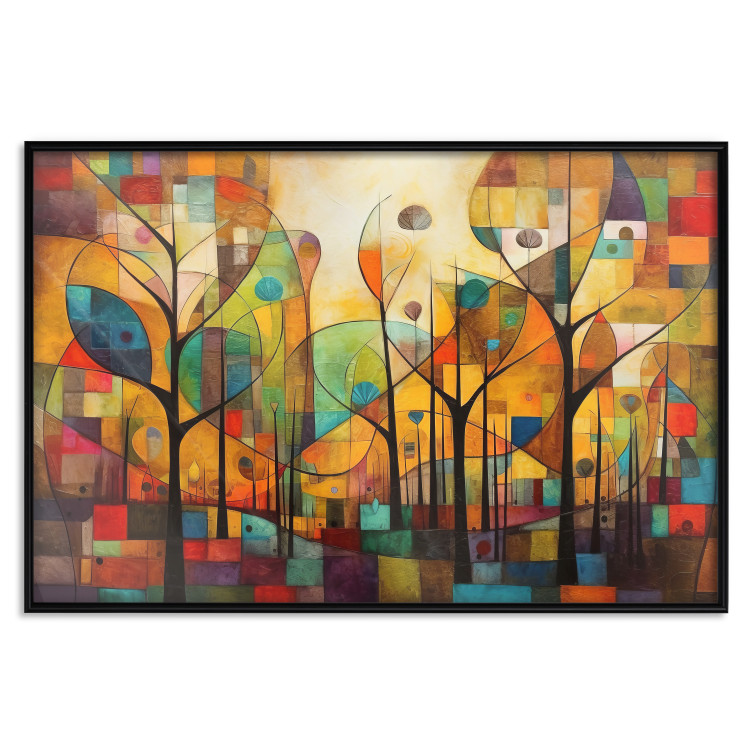 Wall Poster Colored Forest - A Geometric Composition Inspired by Klimt’s Style 151139 additionalImage 19