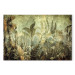 Canvas Jungle - Exotic Flora in Warm Green Colors 151239