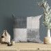 Decorative Microfiber Pillow Grey Squares - Geometric Composition With Different Textures 151339 additionalThumb 5