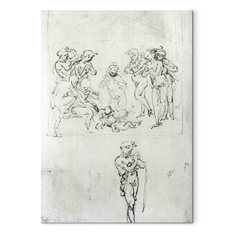 Reproduction Painting Figural Studies for the Adoration of the Magi 156439