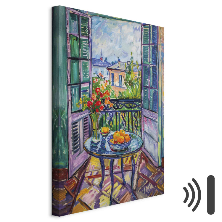 Canvas Art Print View From the Balcony - Landscape With Colorful and Painterly Architecture 159939 additionalImage 8